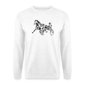 horse racing - Unisex Sweatshirt - white - Front