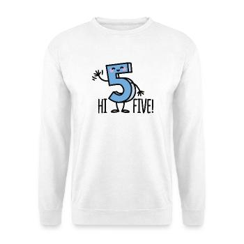 Hi Five! - Unisex Pullover - Weiß - Vorne