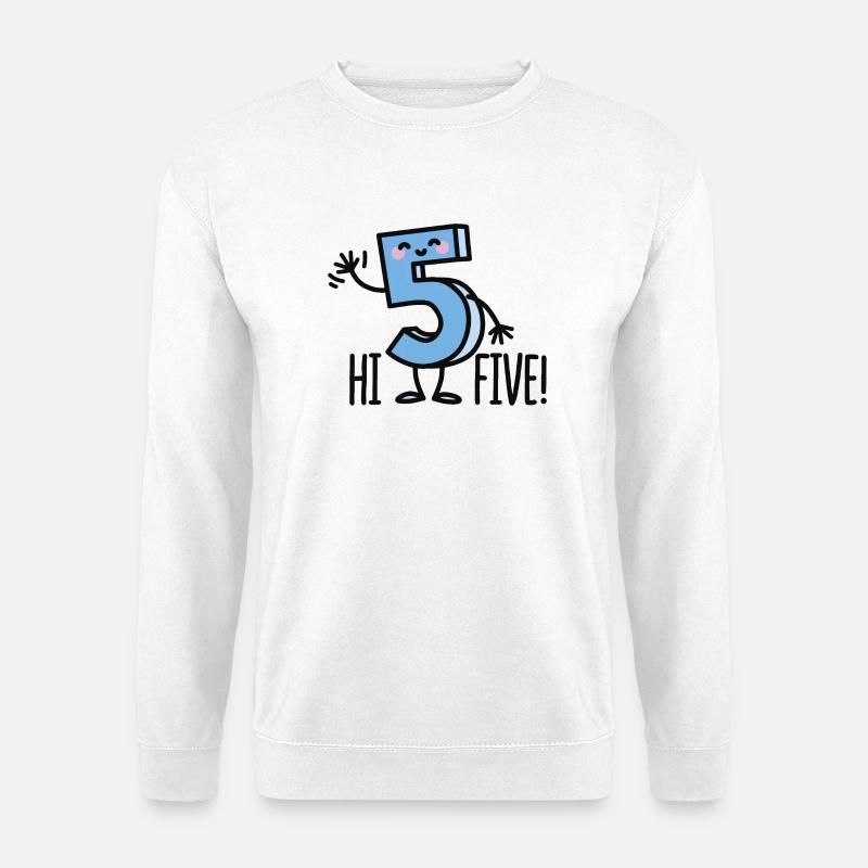 Hi Five! - Unisex Pullover - Weiß
