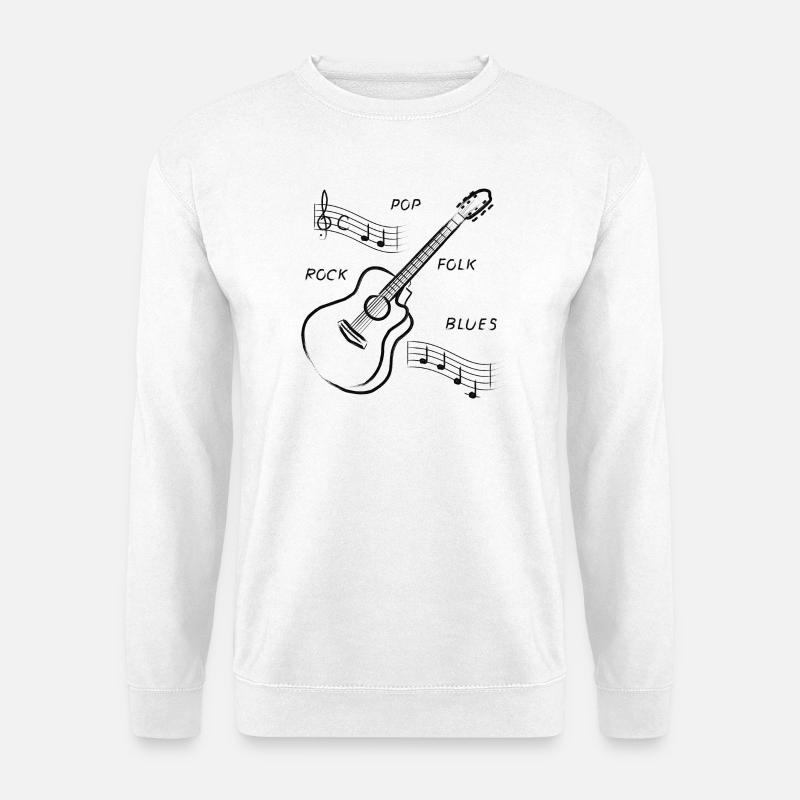 guitar - Unisex Sweatshirt - white