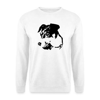Jack Russell Terrier head - Unisex Sweatshirt - white - Front