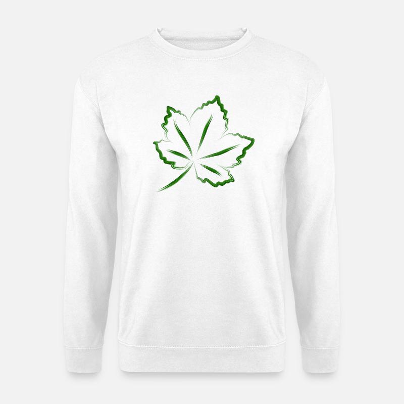 leaf - Unisex Sweatshirt - white