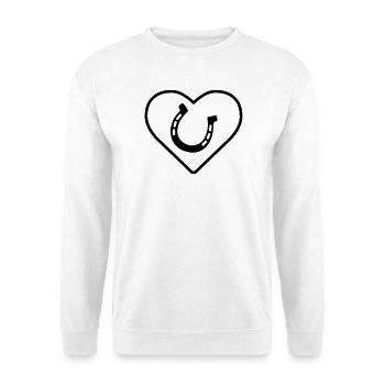 horseshoe - Unisex Sweatshirt - white - Front