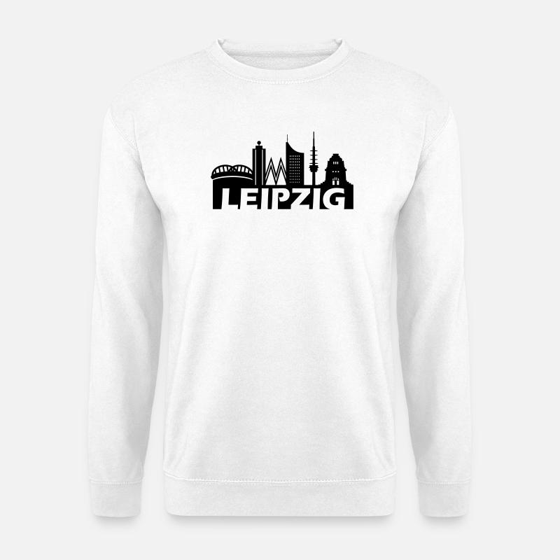 Skyline Leipzig - Unisex Pullover - Weiß