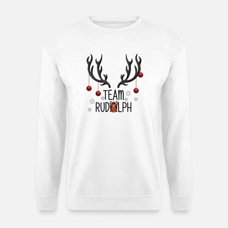 Aventure de Noël de l’équipe Rudolph - Sweat-shirt Unisexe - blanc