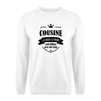 Onkel / Tante / Vetter / Cousin / Kusine - Unisex Pullover - Weiß - Vorne