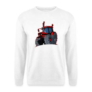 Boîtier 0856 bordure rouge - Sweat-shirt Unisexe - blanc - Devant