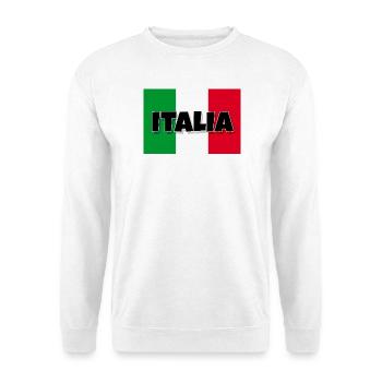 Italia - Flagge von Italien - Unisex Pullover - Weiß - Vorne