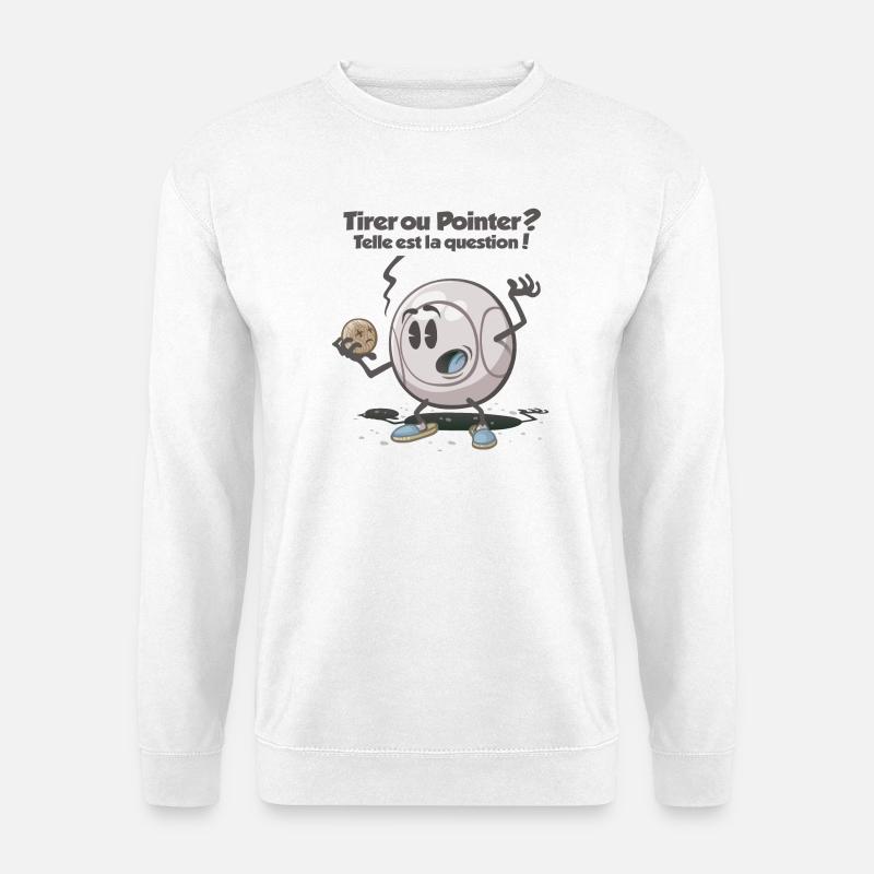Tirer ou pointer - Unisex Pullover - Weiß