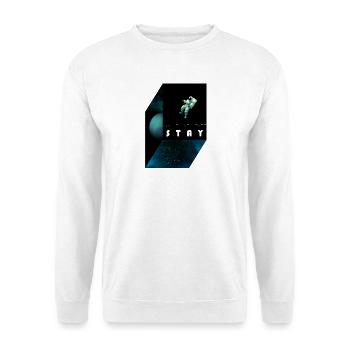 stay / morse code - Unisex Sweatshirt - white - Front