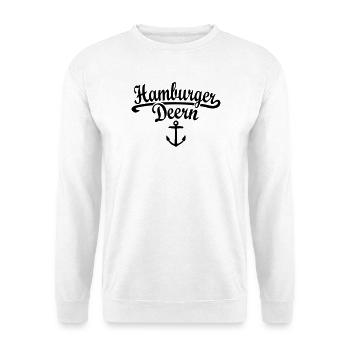 Hamburger Deern Klassik (Weiß) Hamburg - Unisex Pullover - Weiß - Vorne