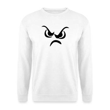 face - Unisex Sweatshirt - white - Front