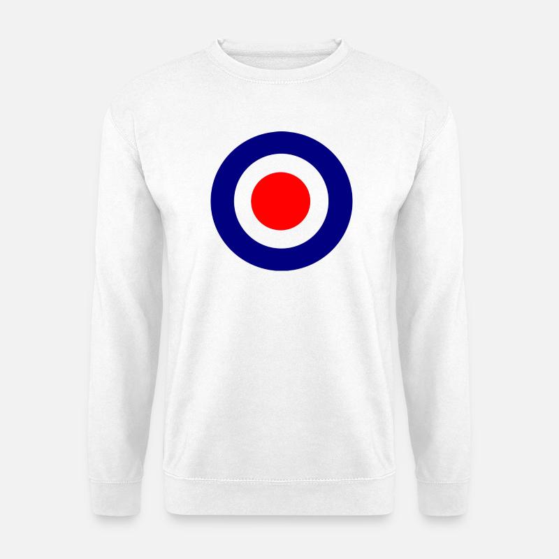 Mod Target Bullseye - Unisex Sweatshirt - white
