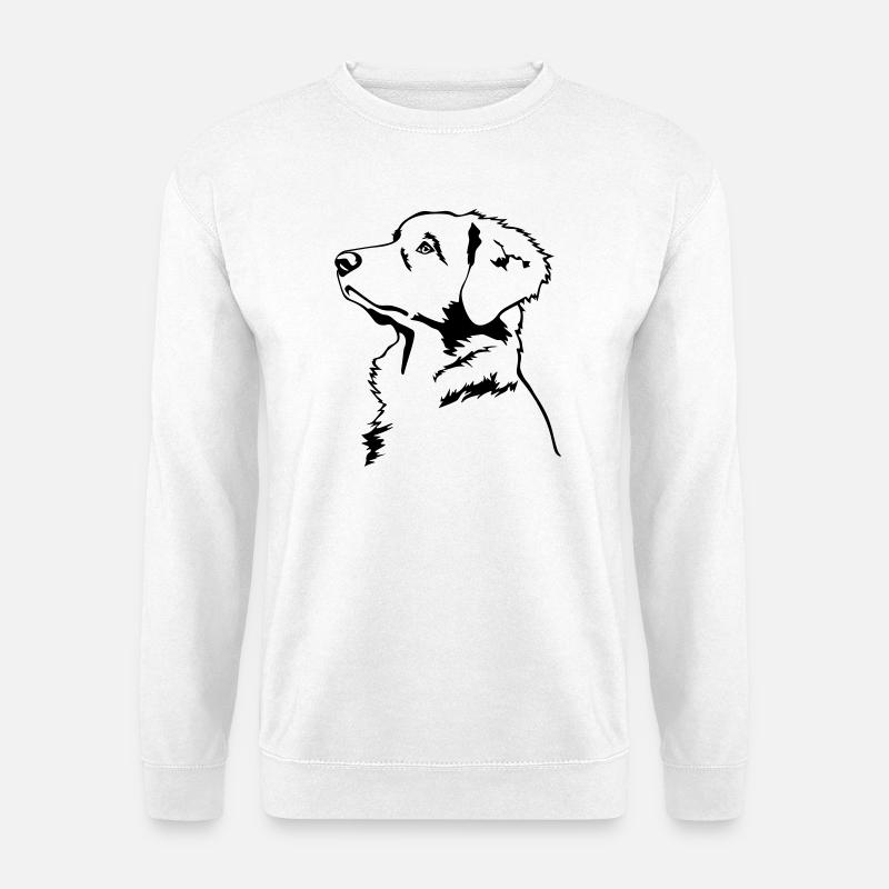 Nova Scotia Duck Tolling Reriever Kopf - Unisex Pullover - Weiß