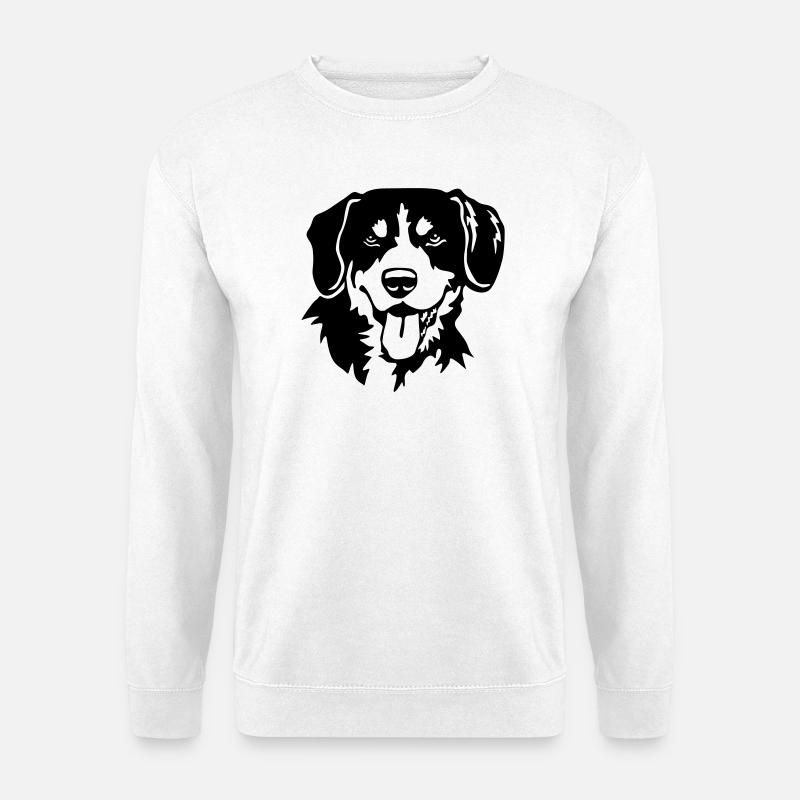 Entlebucher Sennenhund Kopf - Unisex Pullover - Weiß