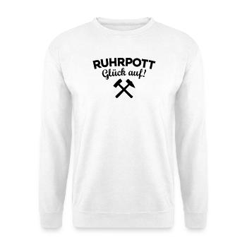 Ruhrpott Glück Auf Ruhrgebiet - Unisex Pullover - Weiß - Vorne