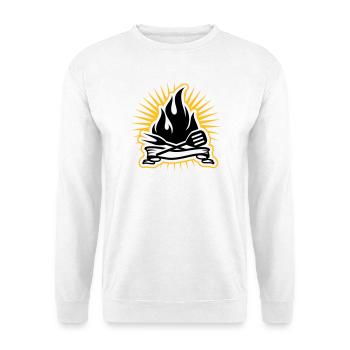 Grill accessories and grill flames - Unisex Sweatshirt - white - Front