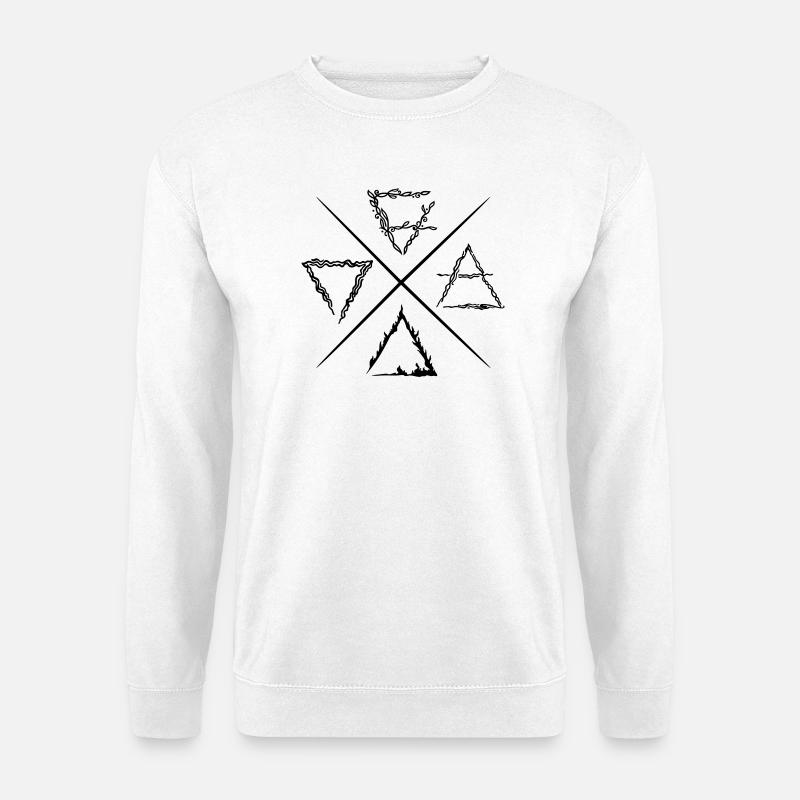Four Element Symbols - Unisex Sweatshirt - white