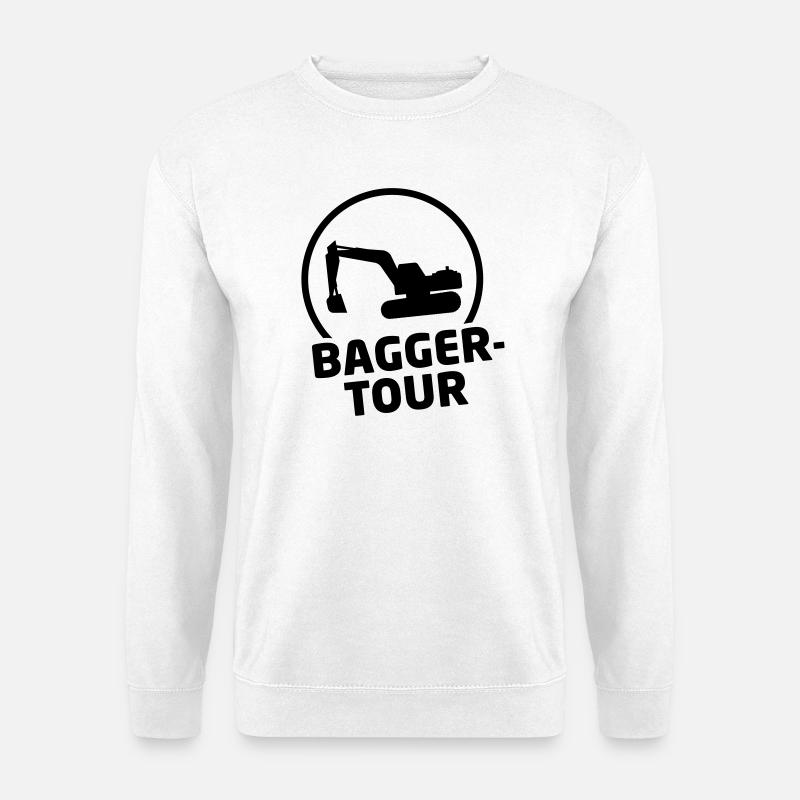 baggertour party jga - Unisex Pullover - Weiß