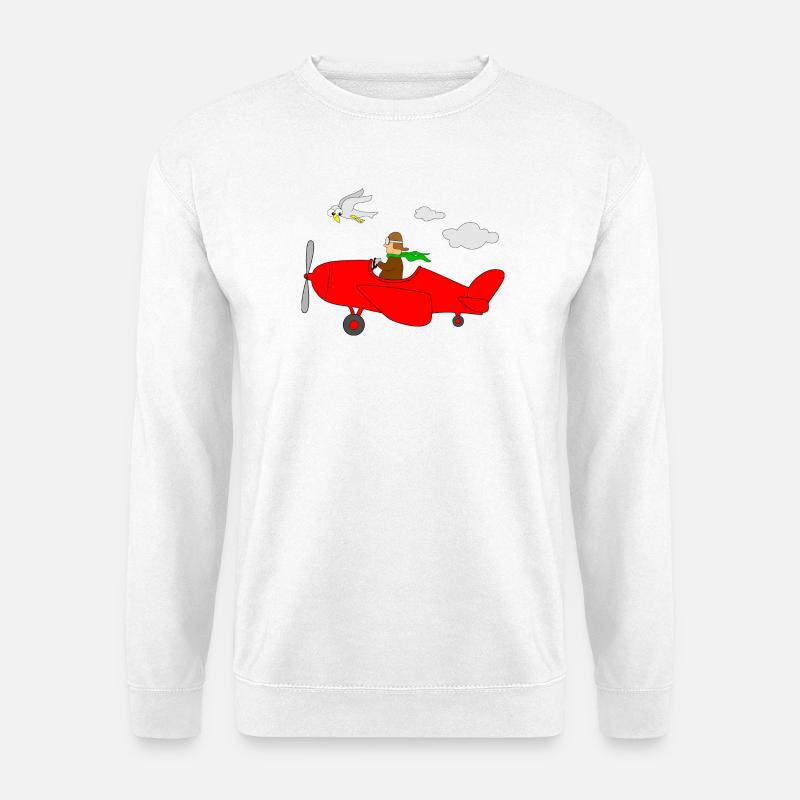 Airplane Pilot - Unisex Sweatshirt - white