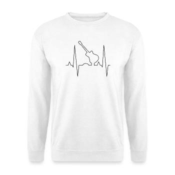 Conception d’impression de guitare - Sweat-shirt Unisexe - blanc - Devant