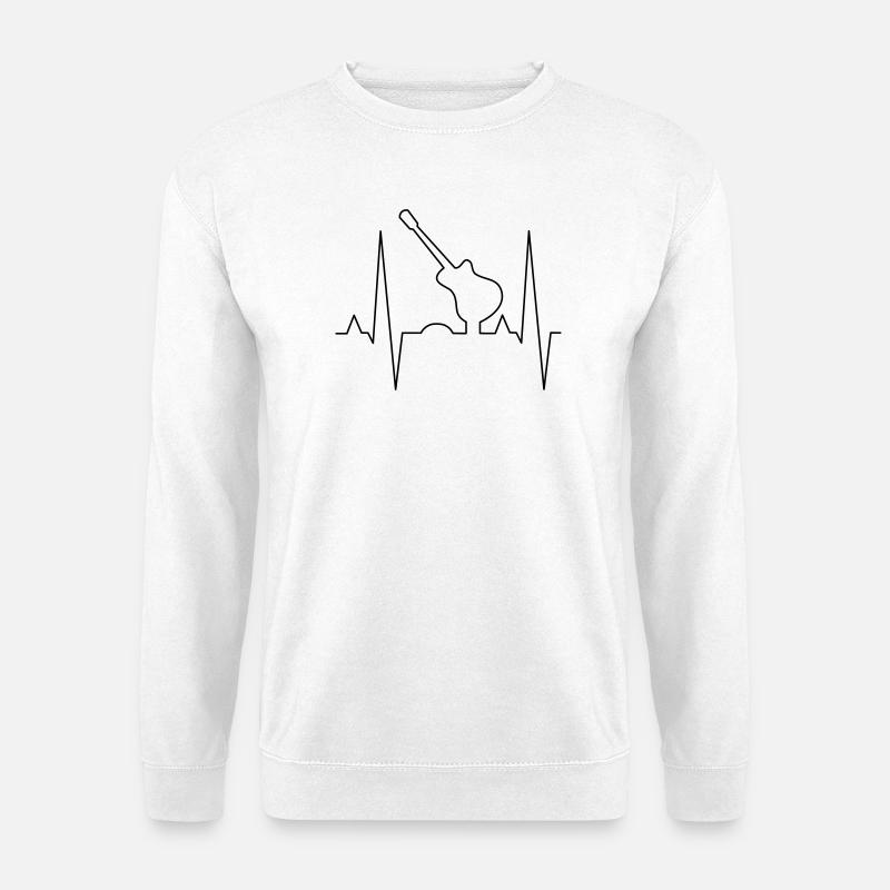 Conception d’impression de guitare - Sweat-shirt Unisexe - blanc