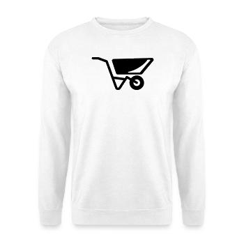 wheelbarrow - Unisex Sweatshirt - white - Front