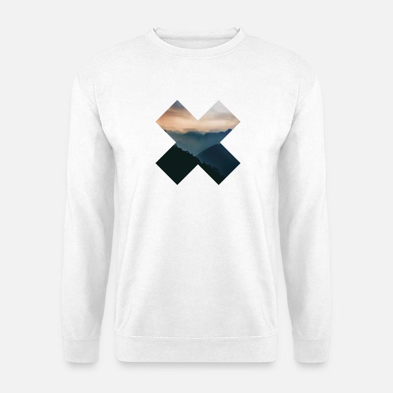 X - Berge - Unisex Pullover - Weiß