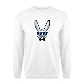 Il | Lapin de Pâques Visage Lapins de Pâques Joyeuses Pâques - Sweat-shirt Unisexe - blanc - Devant