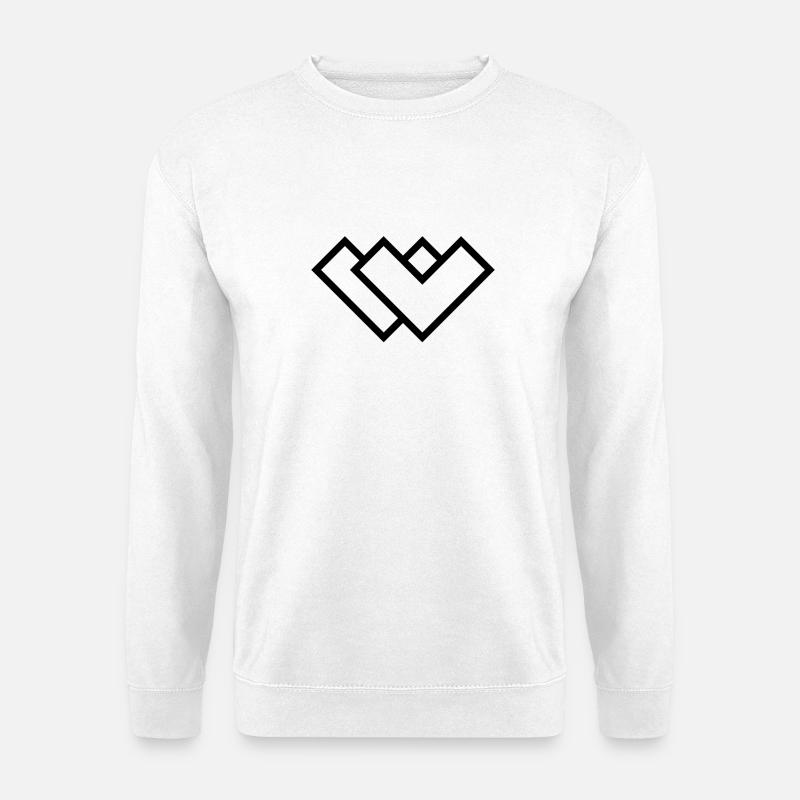 W logo - Unisex Sweatshirt - white