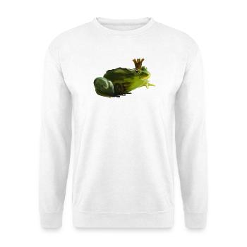 prince grenouille - Sweat-shirt Unisexe - blanc - Devant