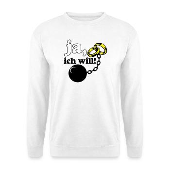 Junggesellenabschied , JGA ja ich will (25) - Unisex Pullover - Weiß - Vorne