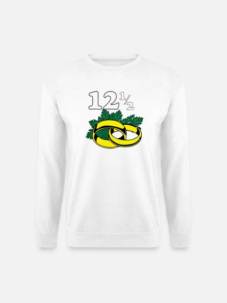 Petersilienhochzeit , 12,5 Jahre Hochzeitstag (25) - Unisex Pullover - Weiß