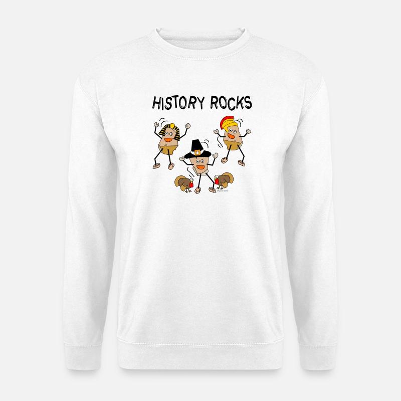 Geschichte rockt - Unisex Pullover - Weiß