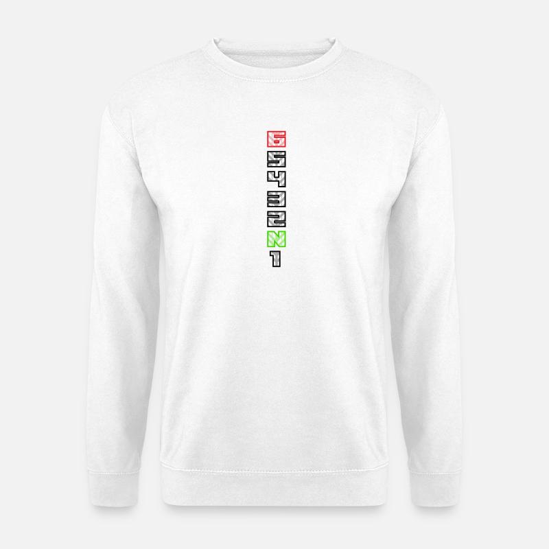 Gangschaltung Motorräder Motorrad Biker Bike - Unisex Pullover - Weiß