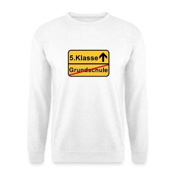 5.Klasse Aufstieg nach Grundschule - Unisex Pullover - Weiß - Vorne