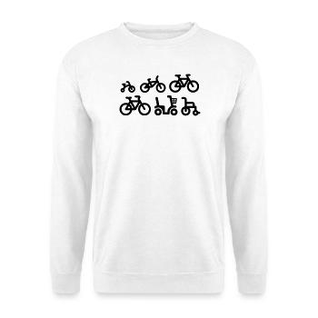 Evolution Mountainbike MTB ATB Fahrrad - Unisex Pullover - Weiß - Vorne