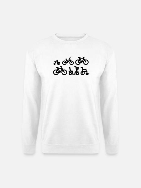 Evolution Mountainbike MTB ATB Fahrrad - Unisex Pullover - Weiß