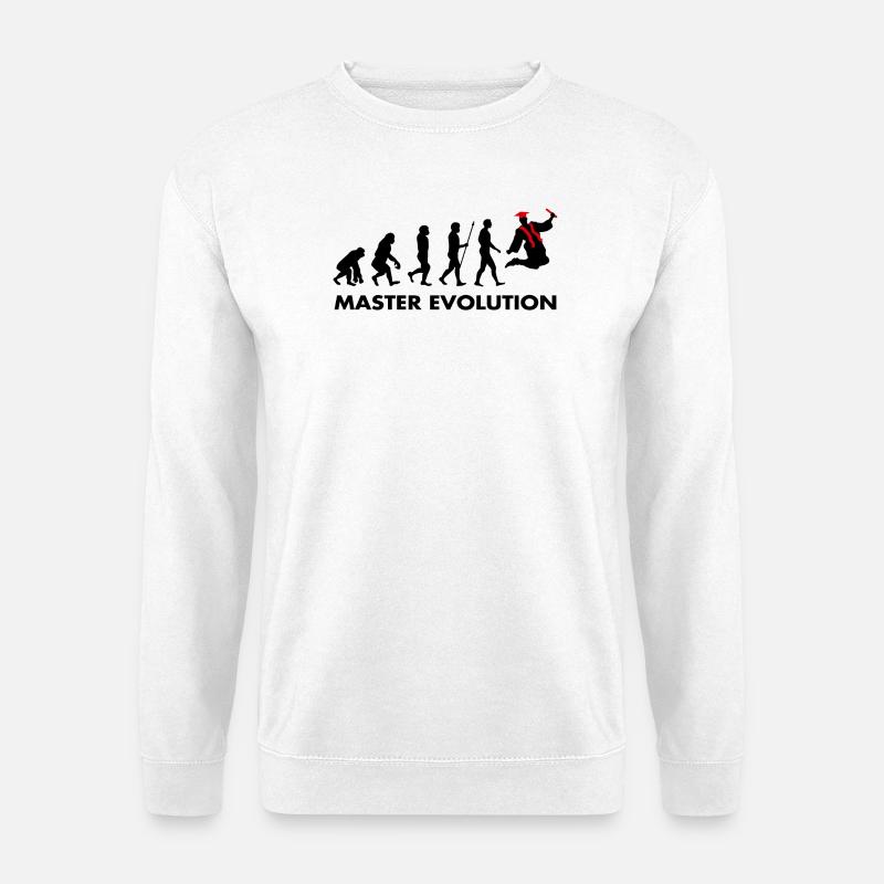 Examen de Master Evolution réussi - Sweat-shirt Unisexe - blanc