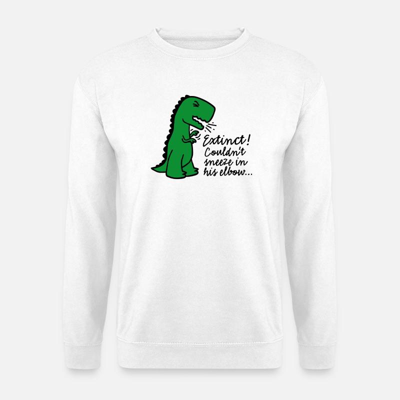 Corona virus Extinct Couldn't sneeze in his elbow - Unisex Pullover - Weiß