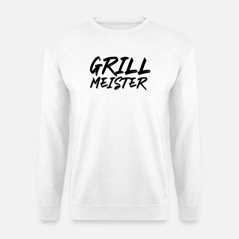 Grillmeister Grillkönig - Unisex Pullover - Weiß