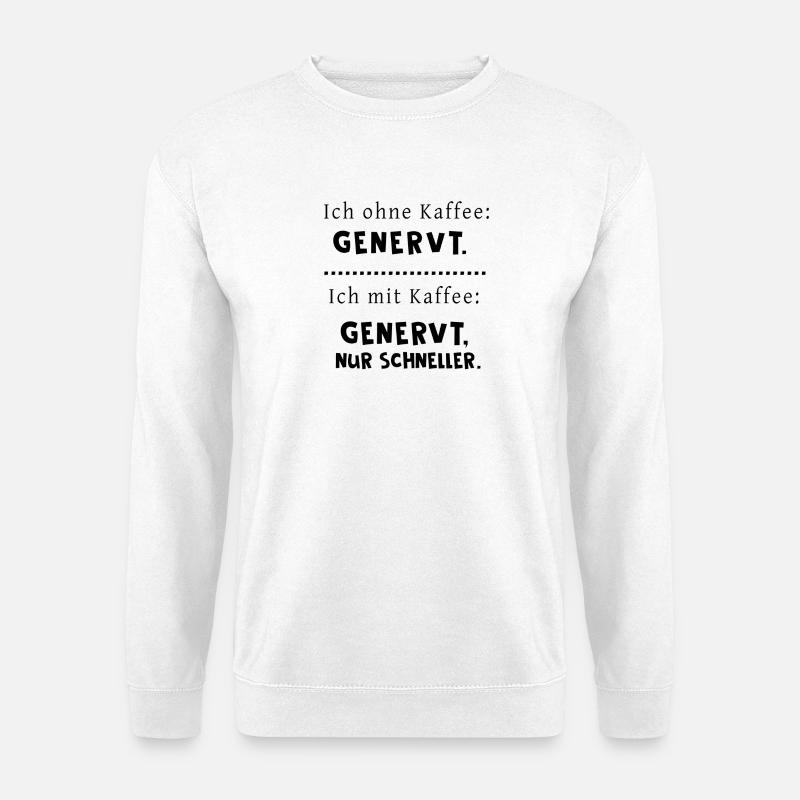 Kaffee - Unisex Pullover - Weiß