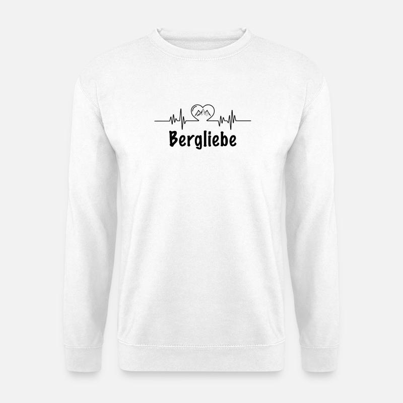 Liebe zum Berg - Unisex Pullover - Weiß