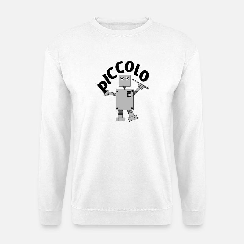 Piccolo Robotertext - Unisex Pullover - Weiß