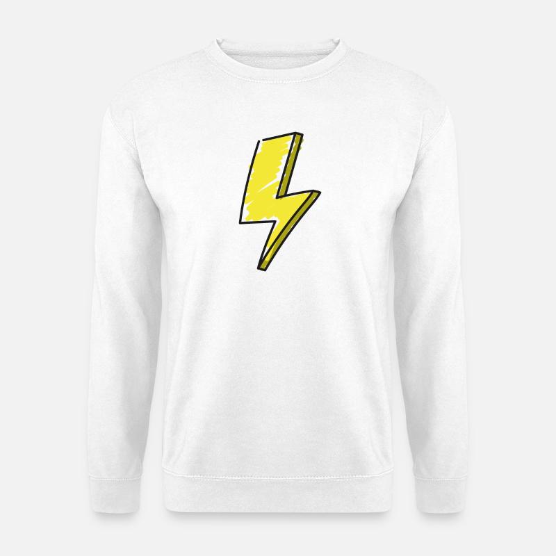 Lightning - illustration - Unisex Sweatshirt - white