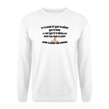 rever de dormir - Sweat-shirt Unisexe - blanc - Devant