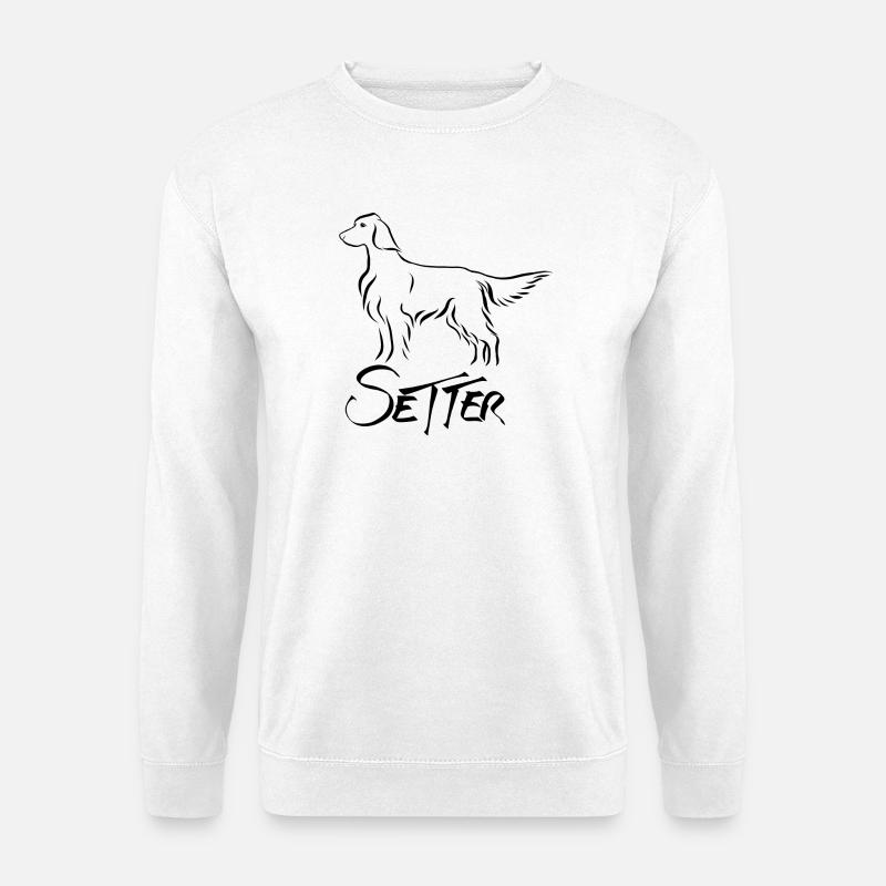Setter standing - Unisex Sweatshirt - white