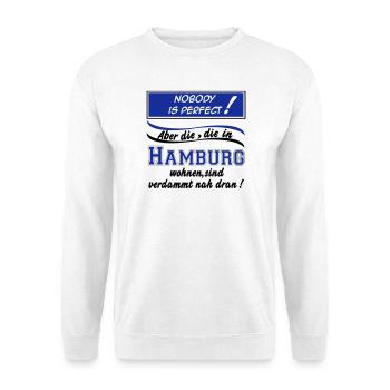 Hamburg , Tradition , Fußball Fan , Nobody (25) - Unisex Pullover - Weiß - Vorne