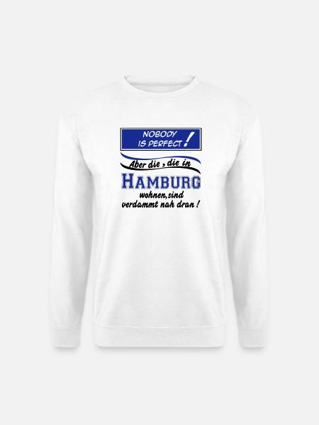 Hamburg , Tradition , Fußball Fan , Nobody (25) - Unisex Pullover - Weiß