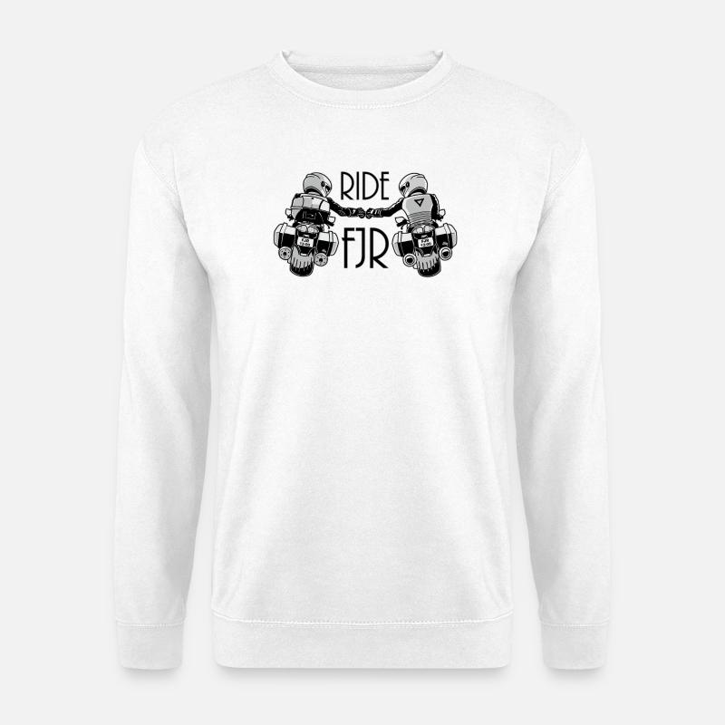 0852 2 RIDE FJR - Unisex Pullover - Weiß